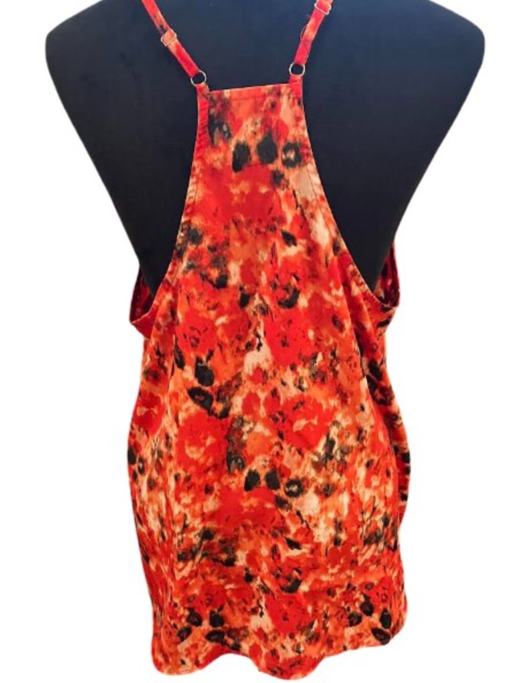 Unbranded Orange and Red Cami Top with Spaghetti Straps Size XL Like New - Picture 5 of 8